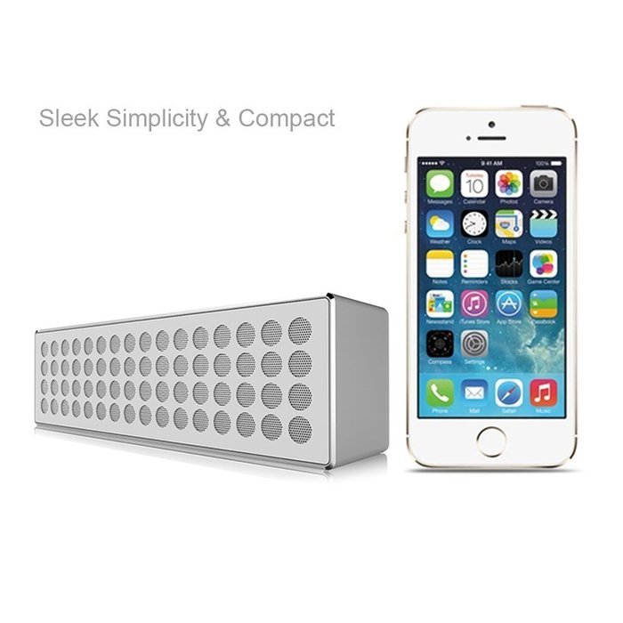 Mpow Mbox Wireless Bluetooth 4.0 Speaker Portable Stereo audio with Two Audio Drivers and Built-in Mic for Handsfree... N4