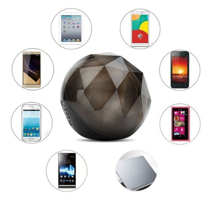 AENMIL Color Changing Wireless Bluetooth Speaker, Rotating Magic Effect Disco Ball Speaker for Tablet iPad iPhone... N13