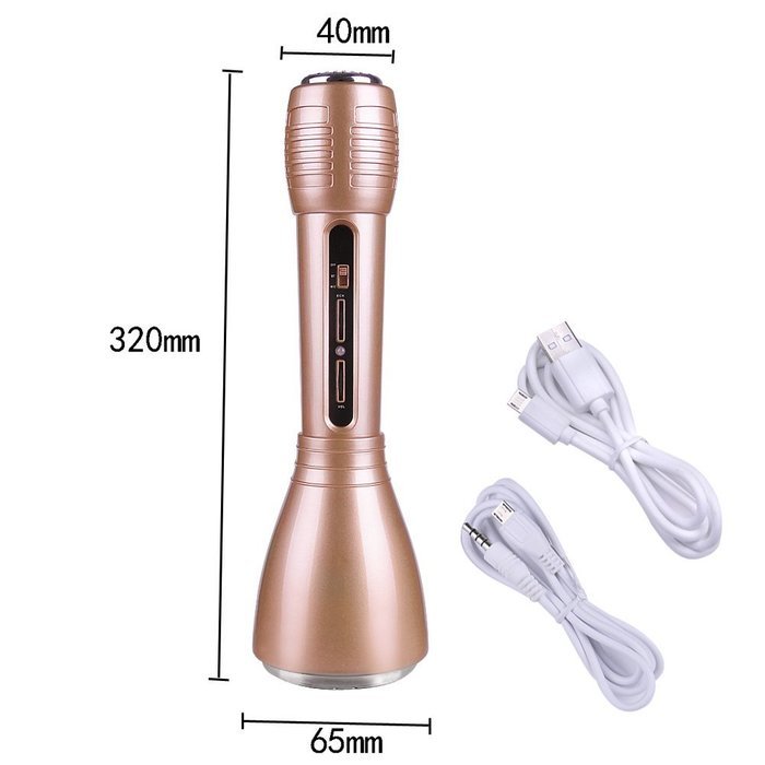INHDBOX Mobile Wireless Microphone,Wireless Bluetooth Karaoke Player Microphone Speaker KTV for iPhone/PC K01 N6