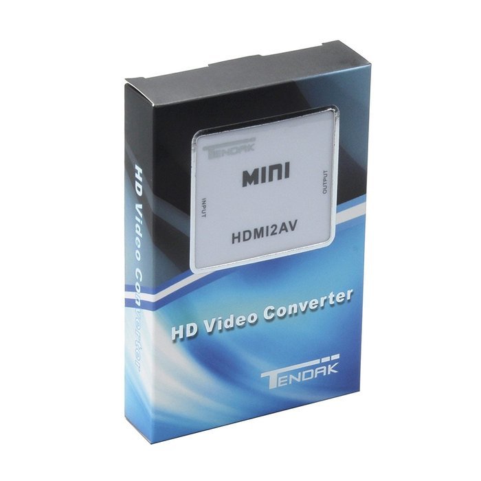 Tendak 1080P HDMI to AV 3RCA CVBs Composite Video Audio Converter Adapter Supporting PAL/NTSC with USB Charge... N7