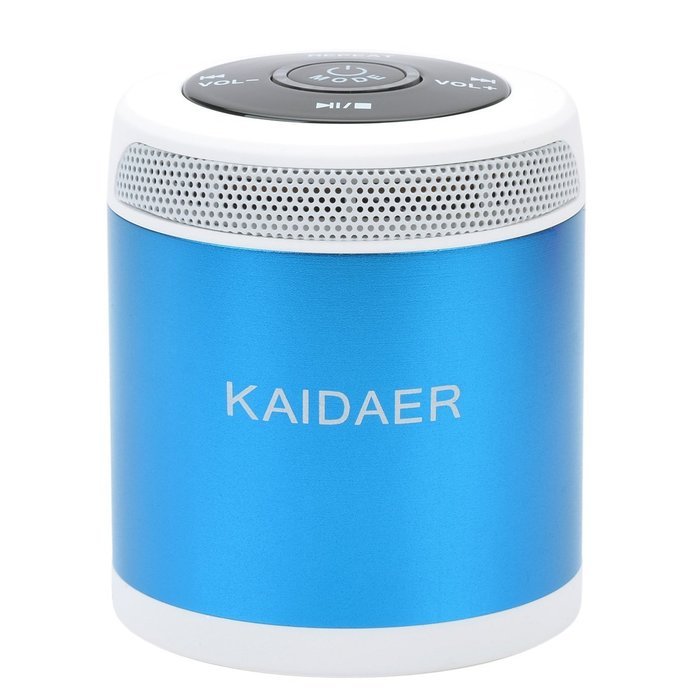 KD-MN02 Multi-functional Super Mini Audio Speaker Amplifier with TF/ USB Slot for PC Mobile Phone MP3 Player Blue