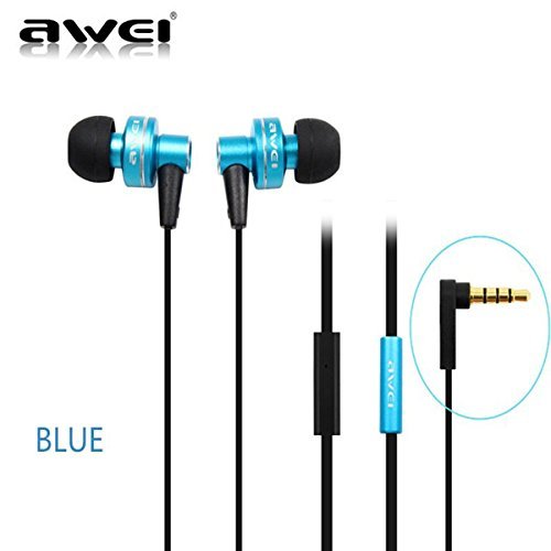 Awei ES-900i In-ear Headsets Stereo Sound Headphones For iPhone Color Golden