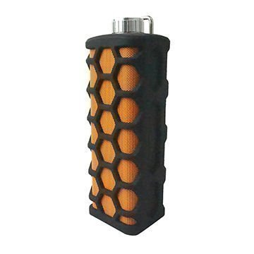 Bluetooth,Waterproof Indoor/ Outdoor Wireless Bluetooth Speakers, Built-In Microphone (Black/Orange) Rechargeable...