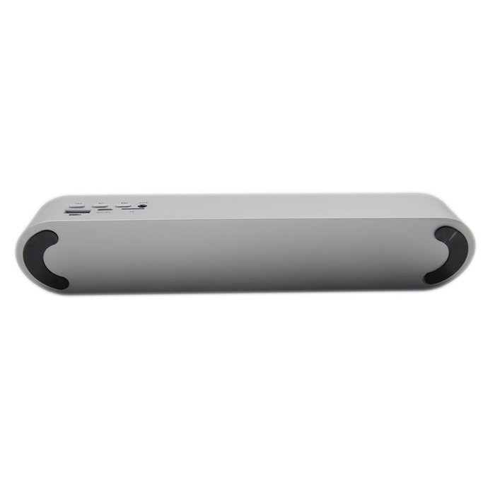 Portable Bluetooth Speaker, SORKER Slim 4 in 1 wireless speaker with adjustable EQ - Silver N3