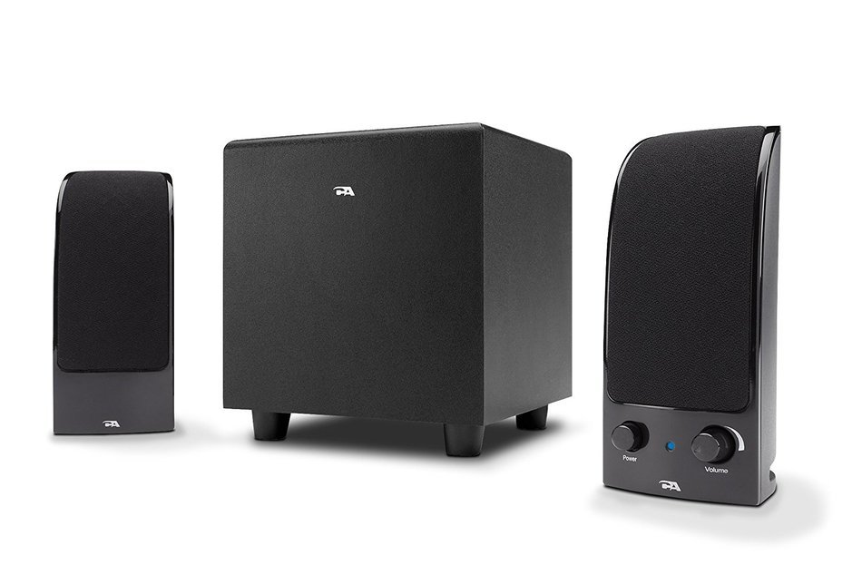 Cyber Acoustics 7 watt Powered Speaker System Delivering Clear Audio (CA-3072)