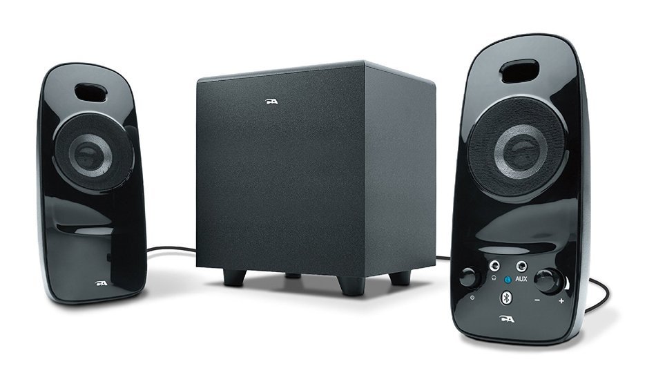 Cyber Acoustics 7 watt Powered Speaker System Delivering Clear Audio (CA-3072) N3