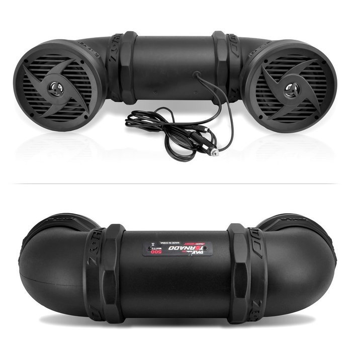 Pyle tornado bluetooth waterproof atv speaker sound system for utv go