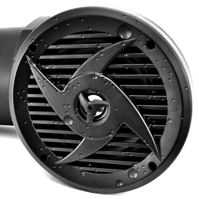 Pyle Tornado Bluetooth Waterproof ATV Speaker Sound System, For UTV Go Cart All terrain,500 Watt, 6.5-Inch, AUX... N3