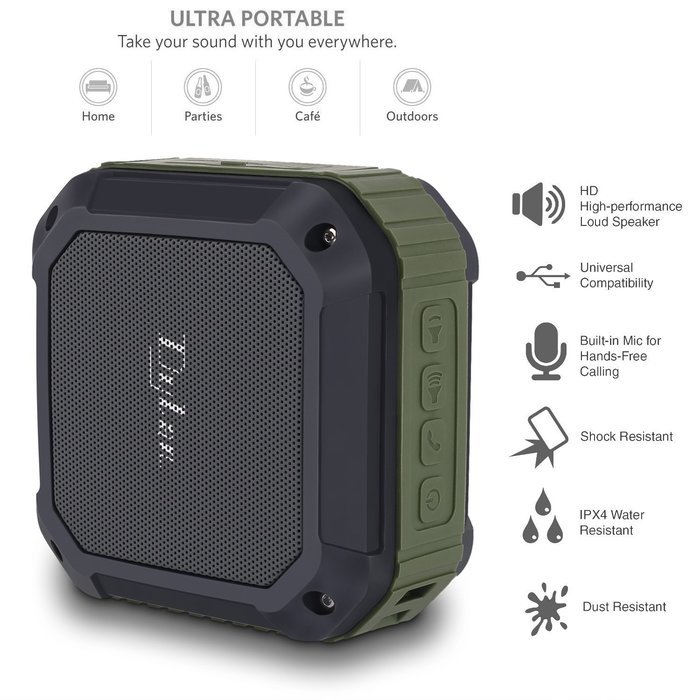 Dylan Bluetooth Speaker Outdoor Portable Shockproof Dust-proof / Water Resistant Speaker With NFC Function and... N2