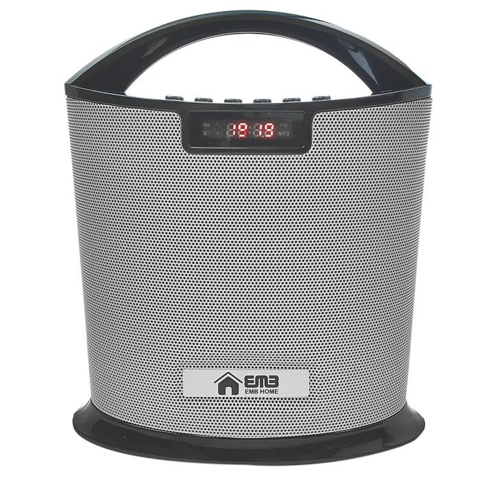 EMB Professional EURO8 Rechargeable Portable Bluetooth High-Definition Super Loud Boombox Speaker System w/ SD... N7