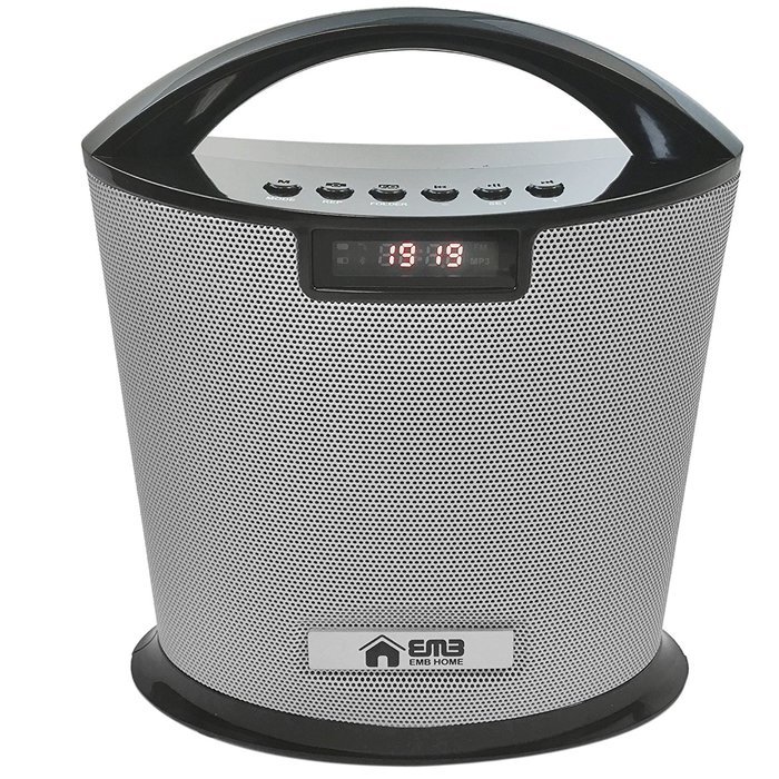 EMB Professional EURO8 Rechargeable Portable Bluetooth High-Definition Super Loud Boombox Speaker System w/ SD... N8