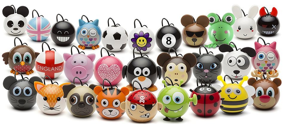 KitSound Mini Buddy Universal Speaker with 3.5mm Jack Compatible with Smartphones, Tablets and MP3 Devices - Pug N6