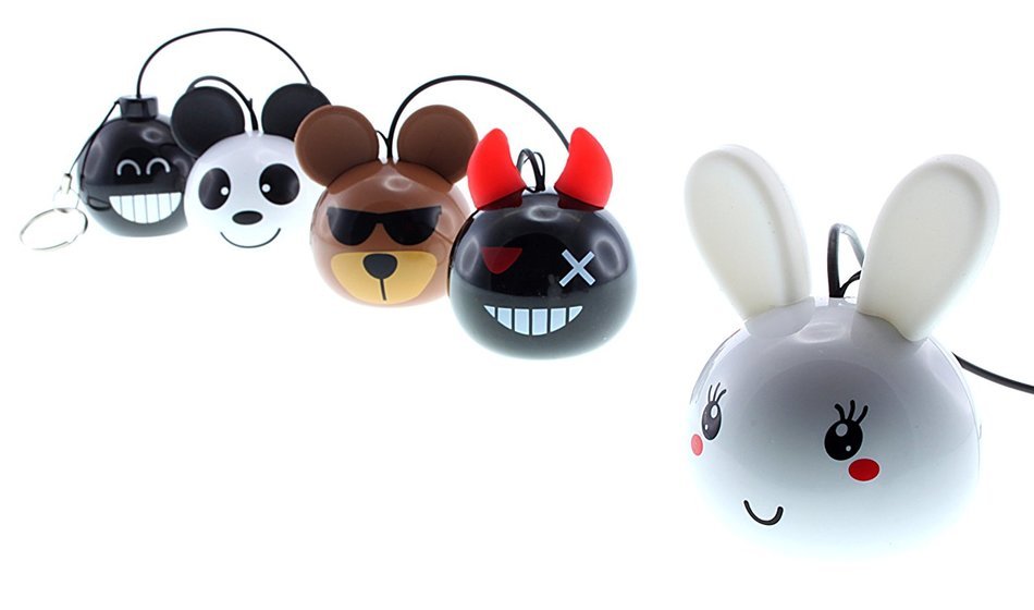 KitSound Mini Buddy Universal Speaker with 3.5mm Jack Compatible with Smartphones, Tablets and MP3 Devices - Pug N16