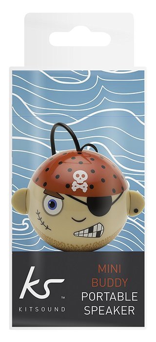 KitSound Mini Buddy Universal Speaker with 3.5mm Jack Compatible with Smartphones, Tablets and MP3 Devices - Pug N72