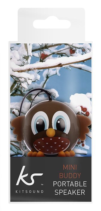 KitSound Mini Buddy Universal Speaker with 3.5mm Jack Compatible with Smartphones, Tablets and MP3 Devices - Pug N77