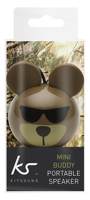 KitSound Mini Buddy Universal Speaker with 3.5mm Jack Compatible with Smartphones, Tablets and MP3 Devices - Pug N82