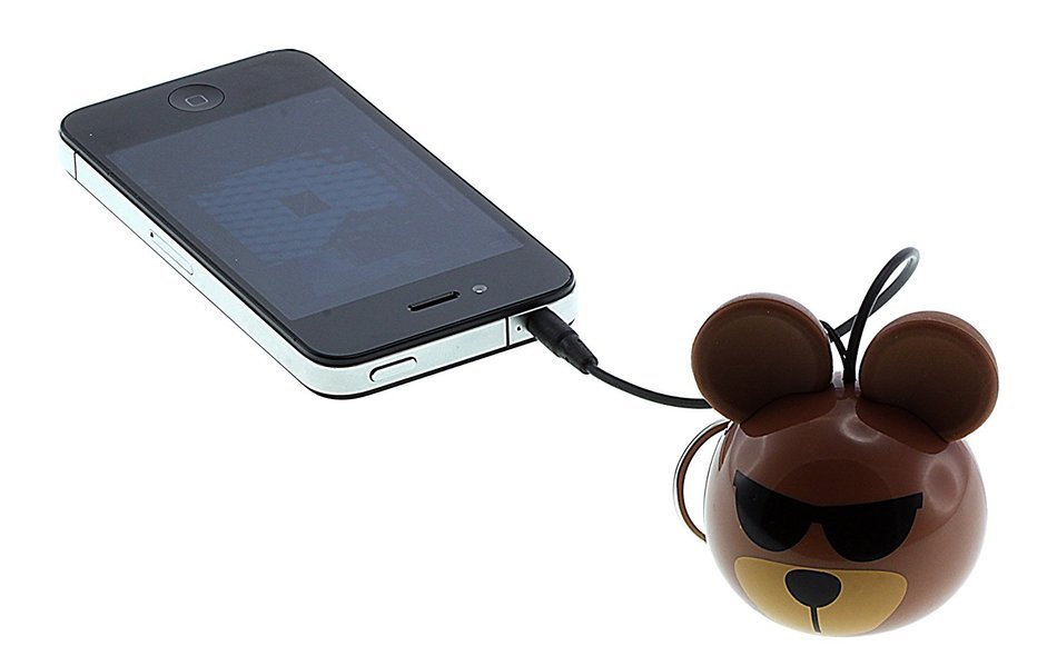 KitSound Mini Buddy Universal Speaker with 3.5mm Jack Compatible with Smartphones, Tablets and MP3 Devices - Pug N84