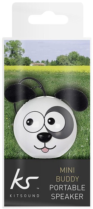 KitSound Mini Buddy Universal Speaker with 3.5mm Jack Compatible with Smartphones, Tablets and MP3 Devices - Pug N113