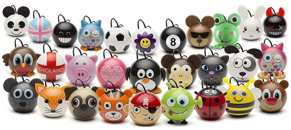 KitSound Mini Buddy Universal Speaker with 3.5mm Jack Compatible with Smartphones, Tablets and MP3 Devices - Pug N119