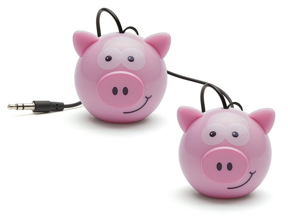 KitSound Mini Buddy Universal Speaker with 3.5mm Jack Compatible with Smartphones, Tablets and MP3 Devices - Pug N151