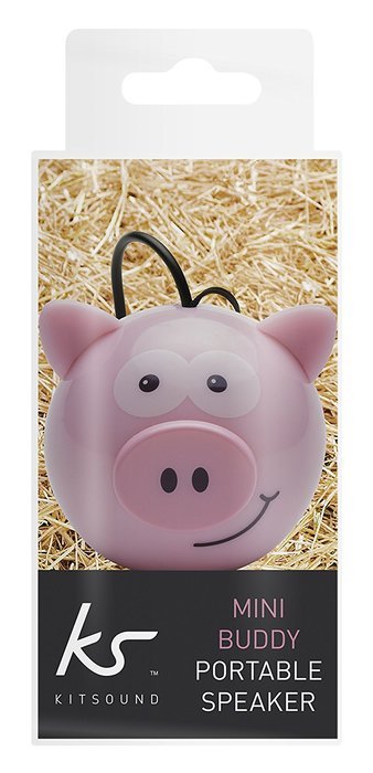KitSound Mini Buddy Universal Speaker with 3.5mm Jack Compatible with Smartphones, Tablets and MP3 Devices - Pug N152