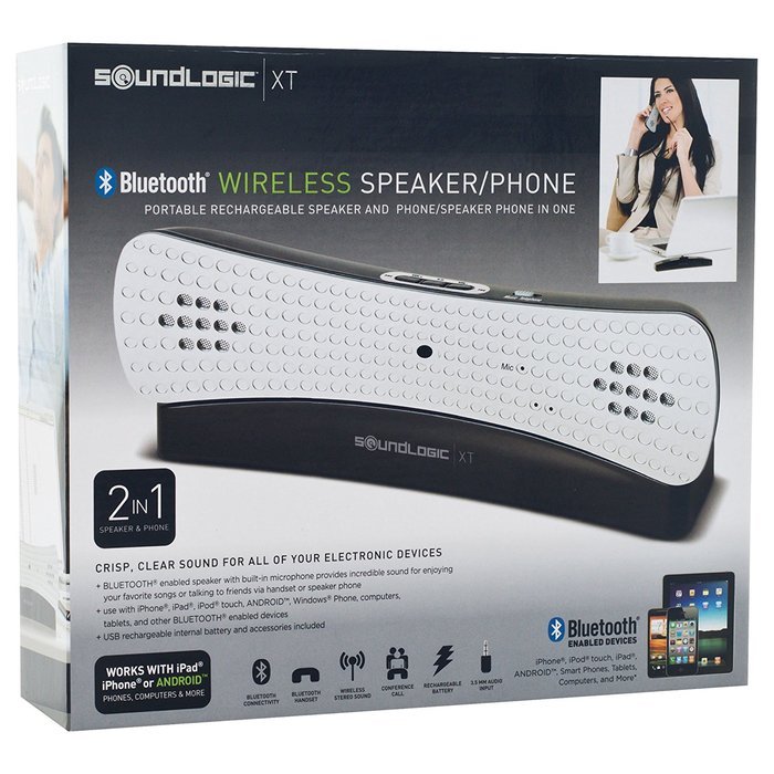 SoundLogic Bluetooth Wireless Speaker with Integrated Phone (72-15999) N4