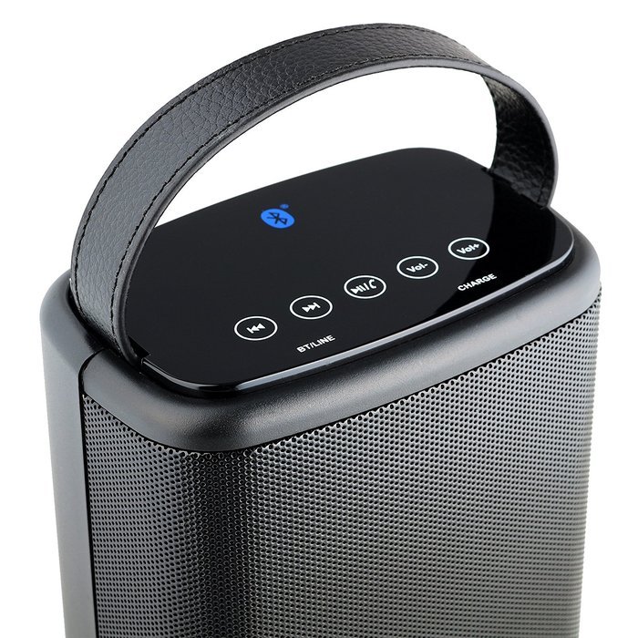 Denali Audio Wireless Bluetooth Large Pairing Speakers with Handle - Black N3