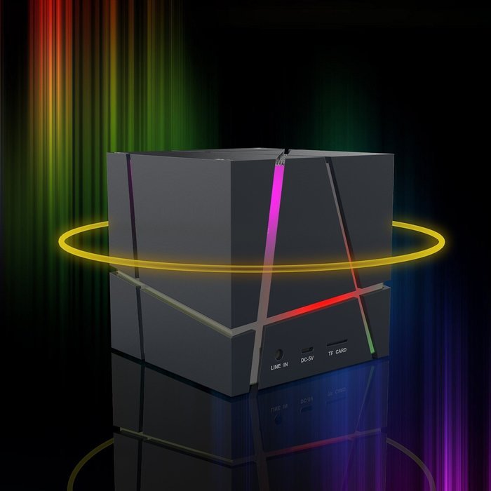 Apltch&reg; New Magic Cube Bluetooth Speakers CiDoss Bluetooth Hands free Wireless Speaker Qone Mini Portable LED... N4