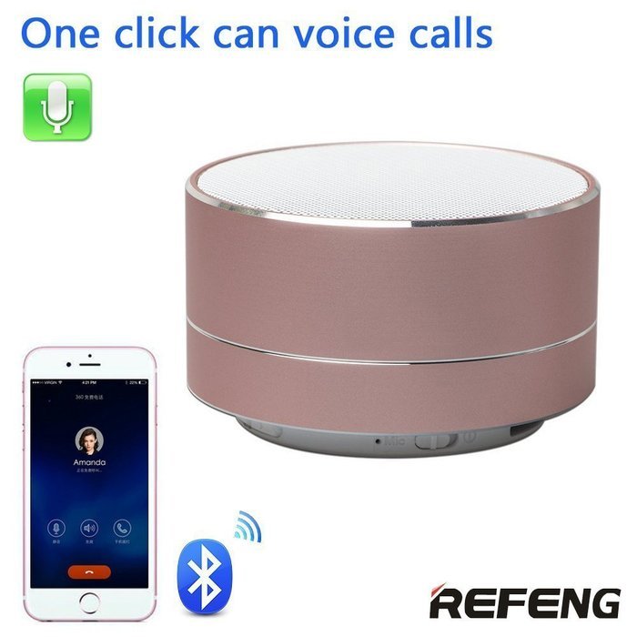 ReFeng Rechargeable Mini Portable Bluetooth Speaker Built in Mic,USB ...