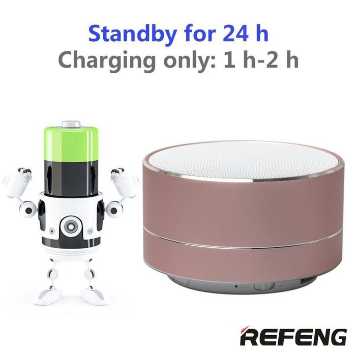 ReFeng Rechargeable Mini Portable Bluetooth Speaker Built in Mic,USB and TF card port,Pairs Easily With All Your... N4