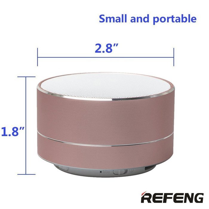 ReFeng Rechargeable Mini Portable Bluetooth Speaker Built in Mic,USB and TF card port,Pairs Easily With All Your... N6