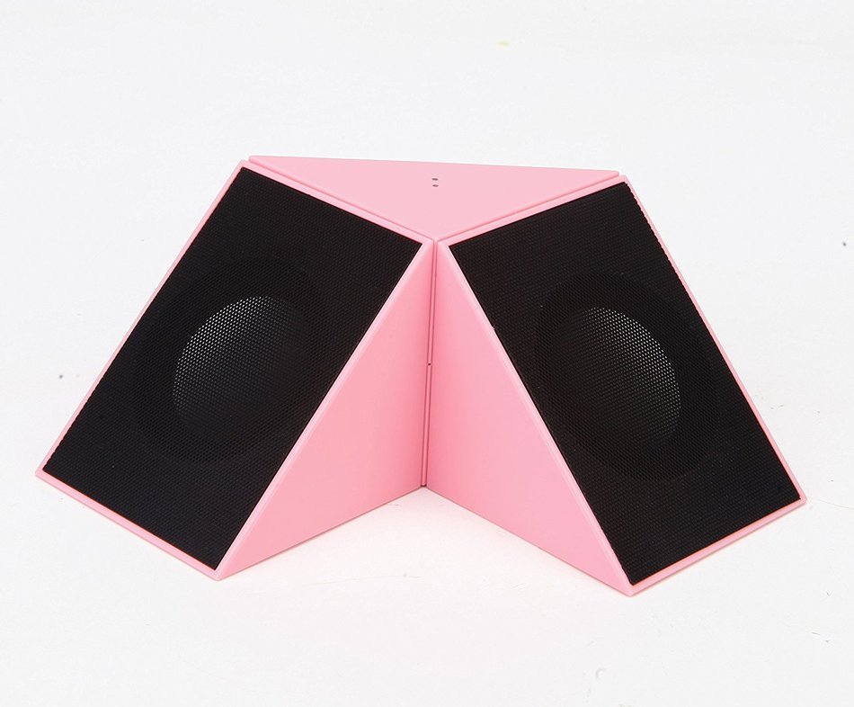 Dewant Triangle Ultra Clear Loud Dual 3W Acoustic Drivers Mini Rechargeable Button Control Bluetooth Speaker System... N7