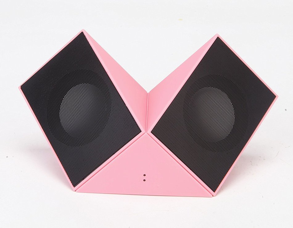 Dewant Triangle Ultra Clear Loud Dual 3W Acoustic Drivers Mini Rechargeable Button Control Bluetooth Speaker System... N8