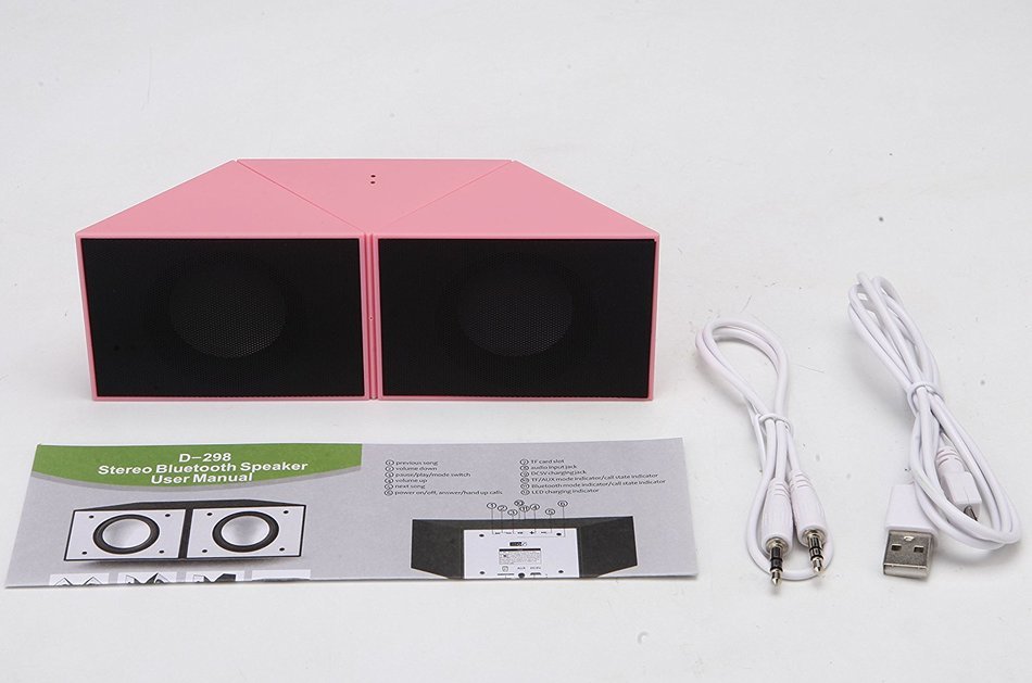 Dewant Triangle Ultra Clear Loud Dual 3W Acoustic Drivers Mini Rechargeable Button Control Bluetooth Speaker System... N10