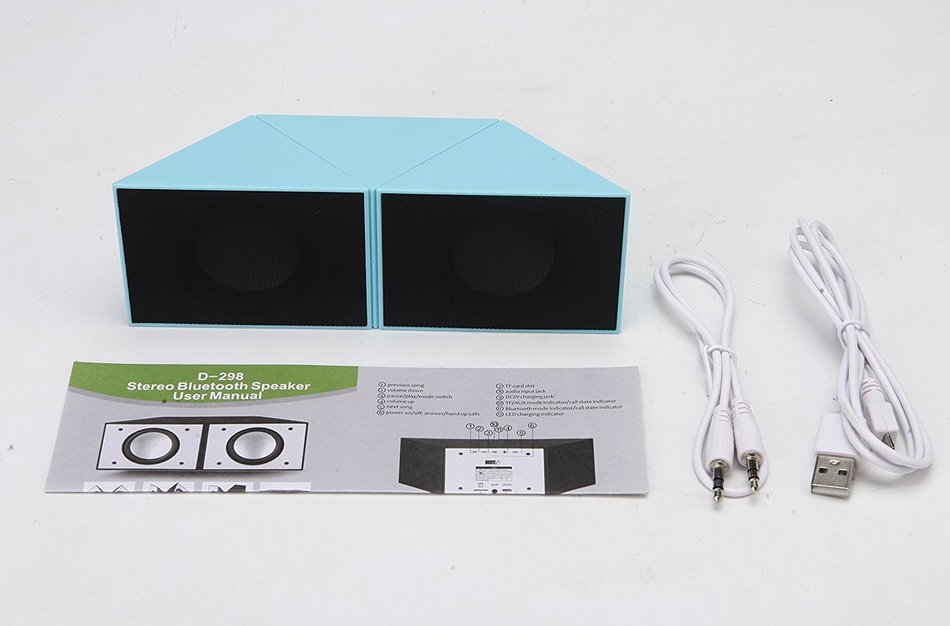 Dewant Triangle Ultra Clear Loud Dual 3W Acoustic Drivers Mini Rechargeable Button Control Bluetooth Speaker System... N14