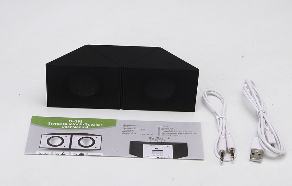 Dewant Triangle Ultra Clear Loud Dual 3W Acoustic Drivers Mini Rechargeable Button Control Bluetooth Speaker System... N22