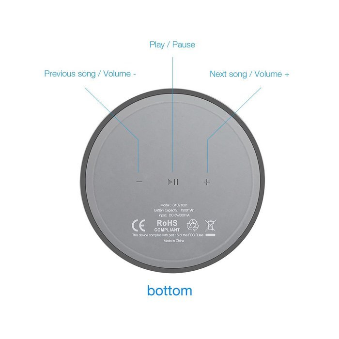 EC Technology Mini Bluetooth Speaker , Ultra Portable Pocket Size Wireless Bluetooth Speaker, 15 Hour Party Playtime... N5