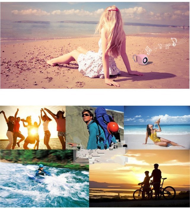 Portable Mini Cute Wireless Speaker IP67 Water Resistant Shower Bluetooth Speaker for iPhone Series and Android... N4