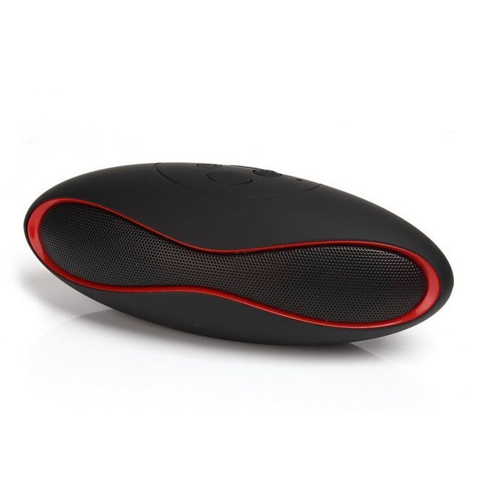 JINBEST Wireless Black Portable Rugby Bluetooth Speaker Stereo Mic Super Bass FM Support