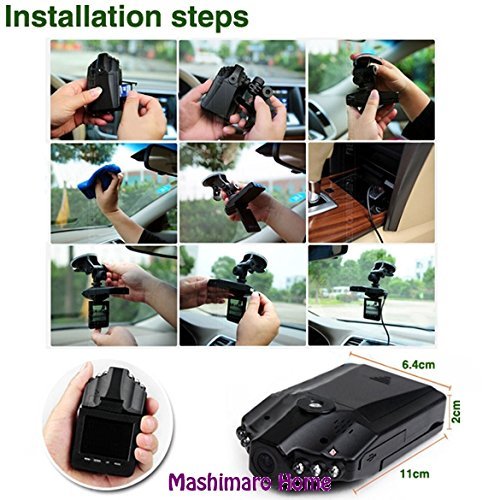 Car 270&deg;Road Safety Guard 2.5" Screen(TFT LED) 6 LED Vehicle DVR Recorder Camera N9