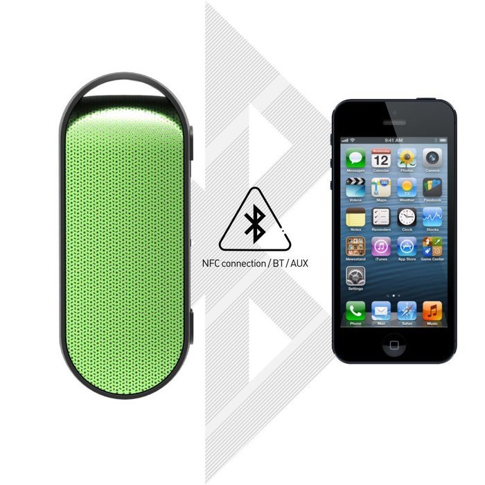 Simpiz Bluetooth 4.0 Portable Wireless Speaker NFC Water Resistant with YAMAHA DSP Built in Mic for Hands Free... N16