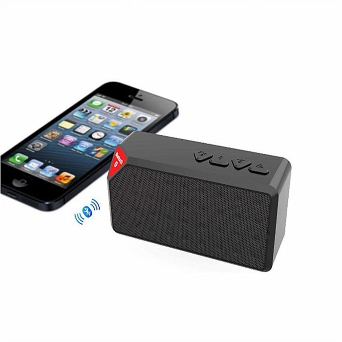 Koogogo X3 Mini Bluetooth Speaker with Mic Wireless Portable Fm Radio