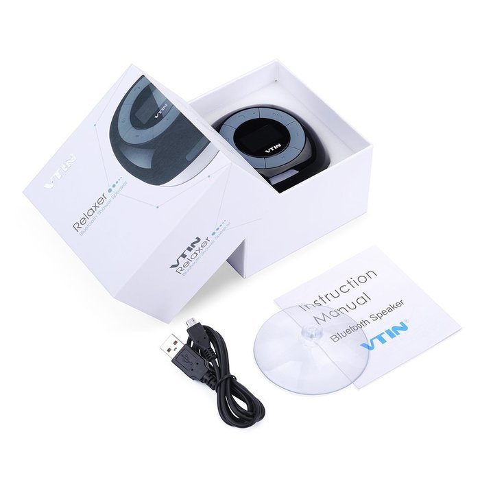 Vtin Relaxer Bluetooth Speaker with FM Radio, Mini Water Resistant Shower Speaker with Bluetooth 4.0, LCD Display... N6
