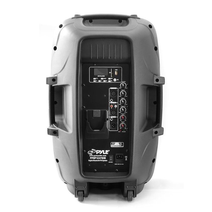 Pyle PPHP1247UIB Bluetooth 1200 Watt 12'' PA Speaker System, 2-Way Full Range, Class-D, Built-in 30 Pin iPod Dock... N2