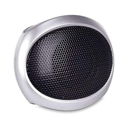 Mach Speed GD69 Rebel Yellz Rechargeable Portable Speaker w/360 Degree Sound Field & 3.5mm Auxiliary Jack (Silver...