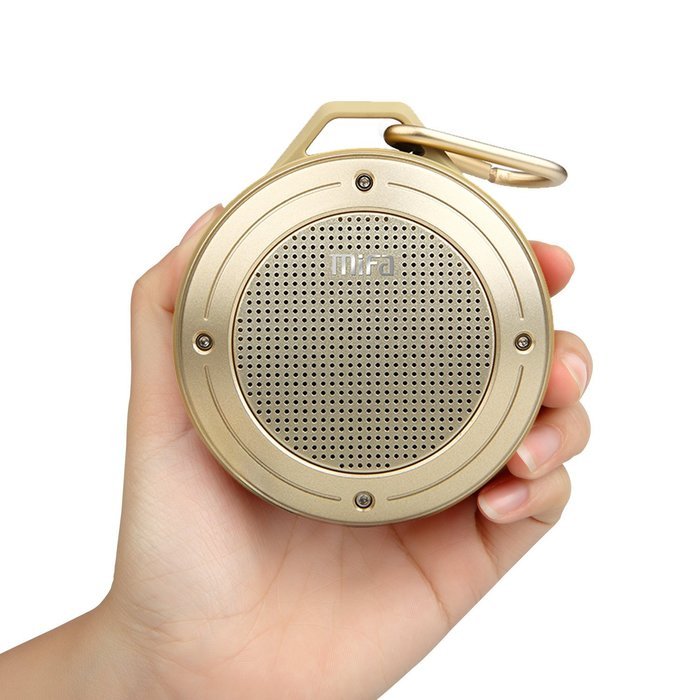 MIFA F10 IP56 Outdoor Bluetooth 4.0 Speaker Gold Color,Built-in mic,Rechargeable battery,5Hours Playtime,3W,DSP... N5