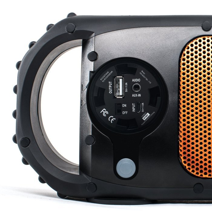 ECOXGEAR ECOXBT Rugged and Waterproof Wireless Bluetooth Speaker - Black (Certified Refurbished) N7