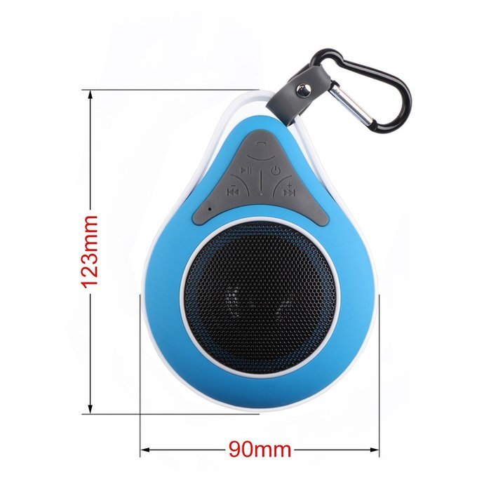 DROK&reg; Small Wireless Bluetooth Stereo Speakers Waterproof Shower Speaker Handsfree Portable Speakerphone with... N14