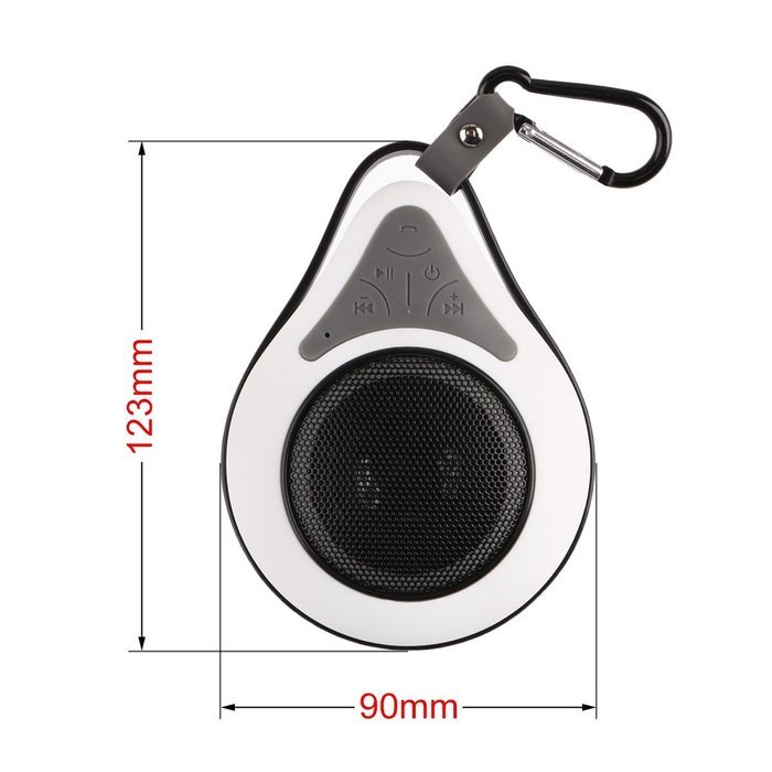 DROK&reg; Small Wireless Bluetooth Stereo Speakers Waterproof Shower Speaker Handsfree Portable Speakerphone with... N22