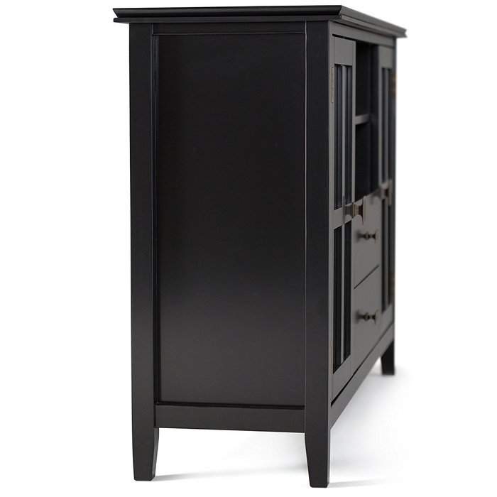 Simpli Home Artisan TV Media Stand for TVs up to 60", Medium Auburn Brown N35